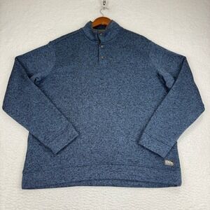 Eddie Bauer Outdoor Outfitters 1/4 Zip‎ Sweater XL Mens Pullover Blue